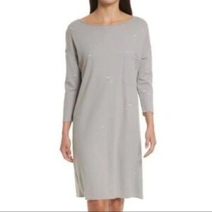 ATM Revolve Grey Distressed Jersey Sheath T-Shirt Dress